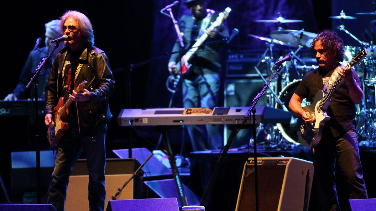 Daryl Hall (i) y John Oates (d) de Hall and Oates, en 2014