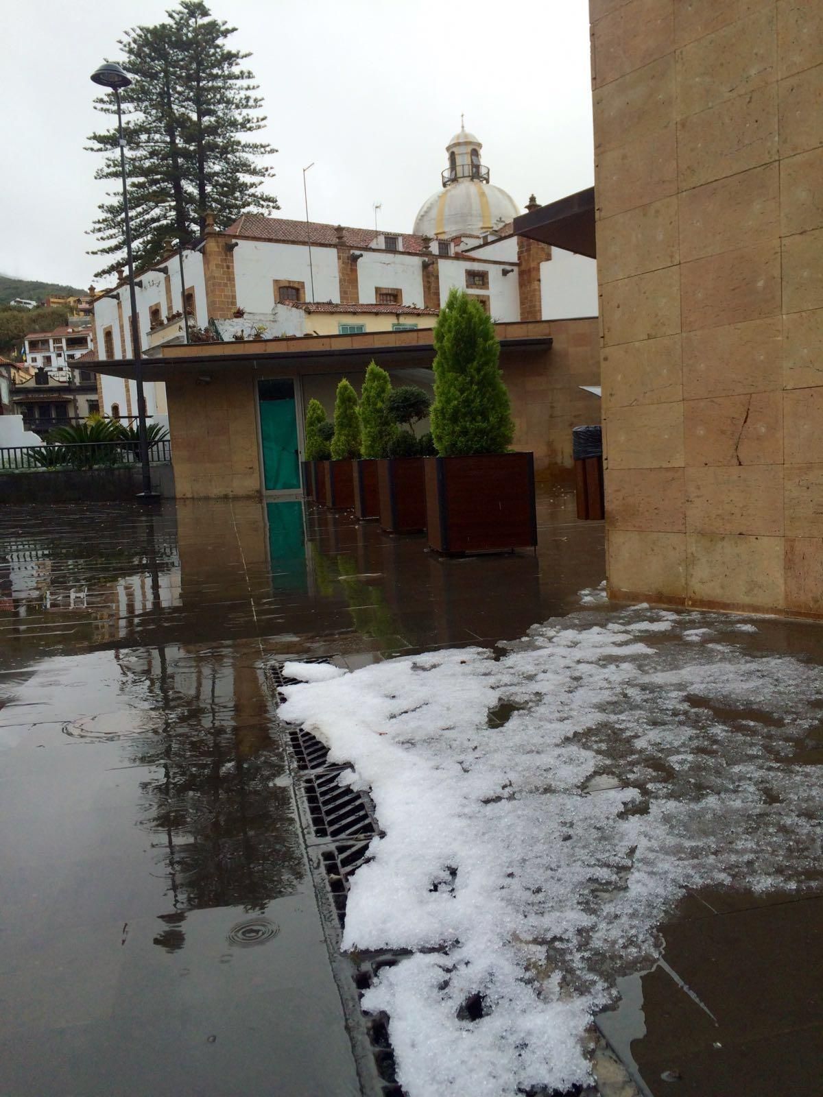 Graniza en Teror.
