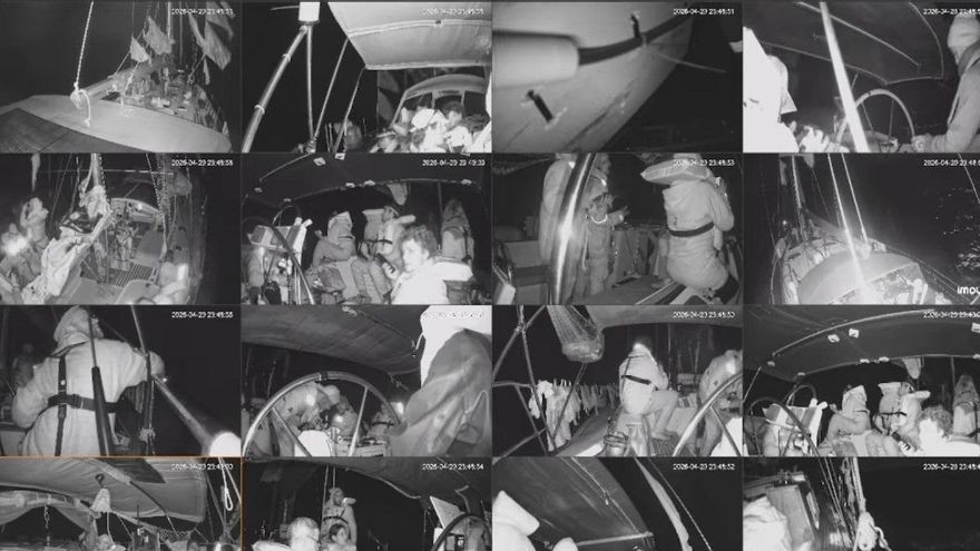 Activistas de la Flotilla antes de ser interceptados por Israel.