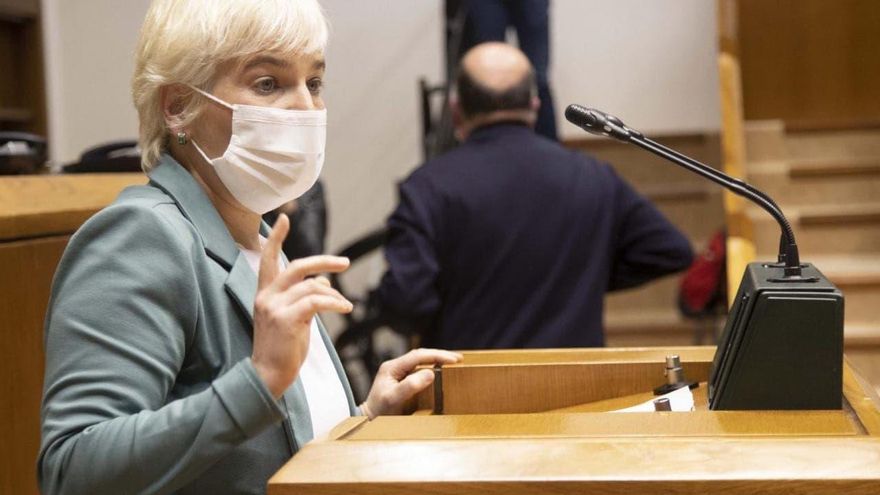Rebeka Ubera, este jueves en el Parlamento Vasco