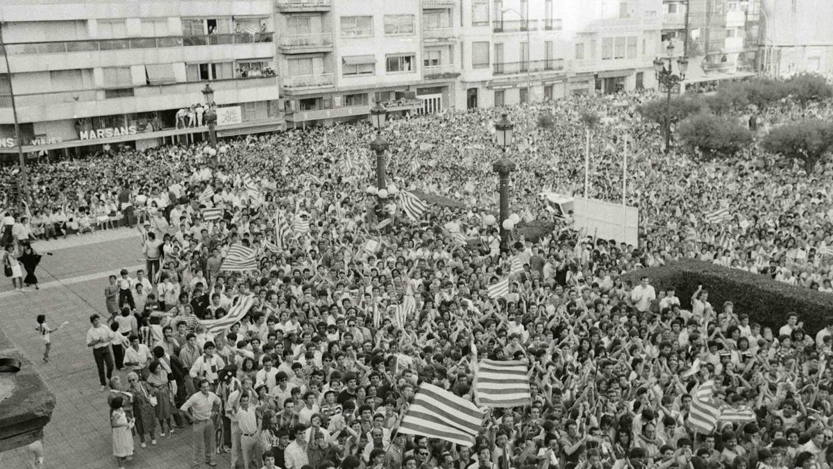 Recibimiento en los jardines de Alderdi Eder y en el Ayuntamiento
