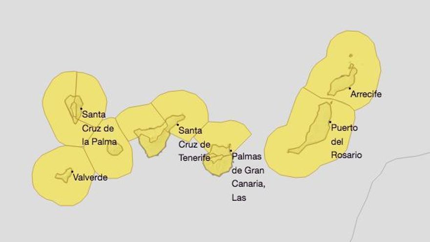 Tormentas, posible granizo y lluvias: Aemet amplía los avisos amarillos en Canarias por la borrasca Garoé