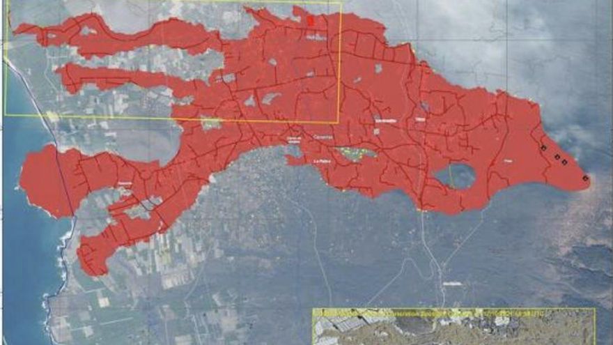 La lava arrasa 22 hectáreas en La Palma en tan solo 13 horas y ya suman 811