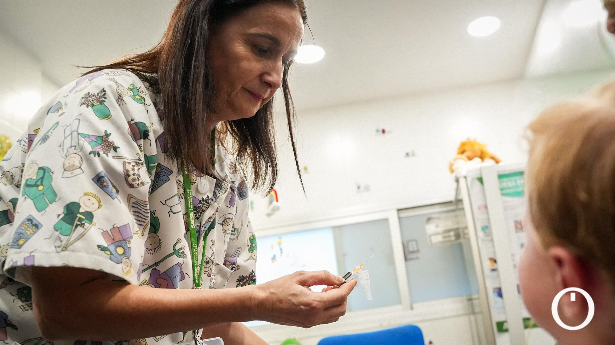 Primer día de vacunación contra la gripe infantil