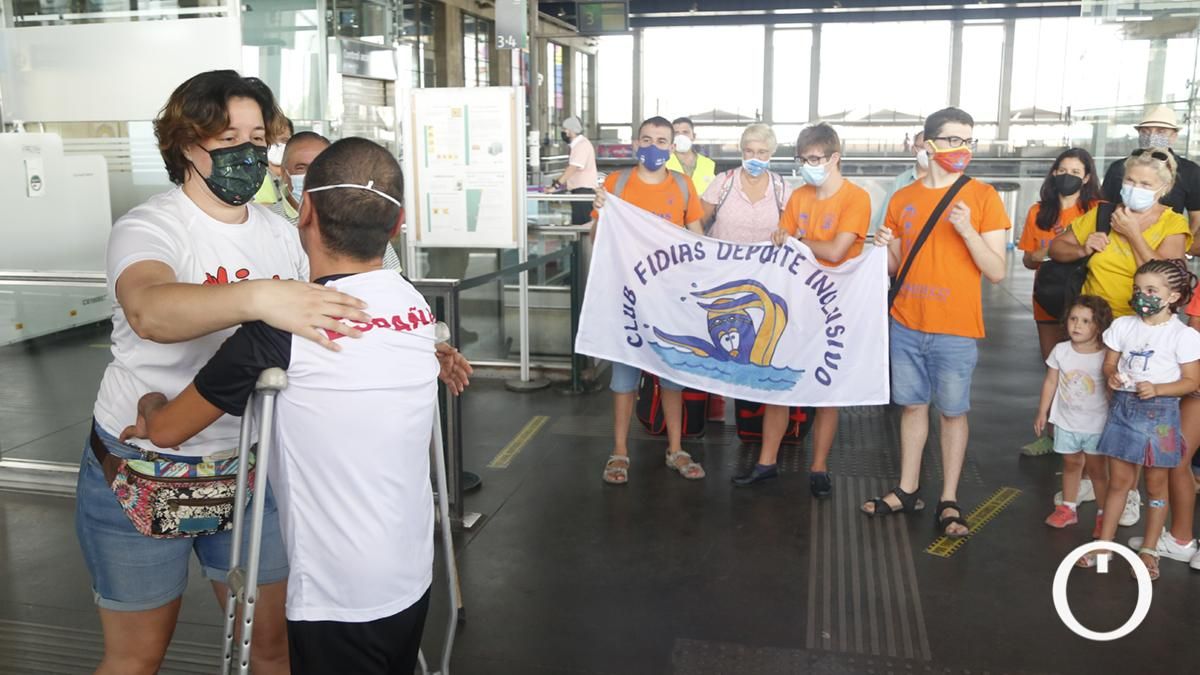Llegada a Córdoba del nadador paralímpico Miguel Angel Martínez Tajuelo tras participar en Tokio 2020