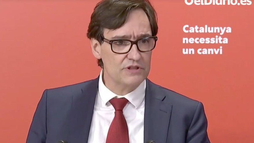 Salvador Illa en rueda de prensa