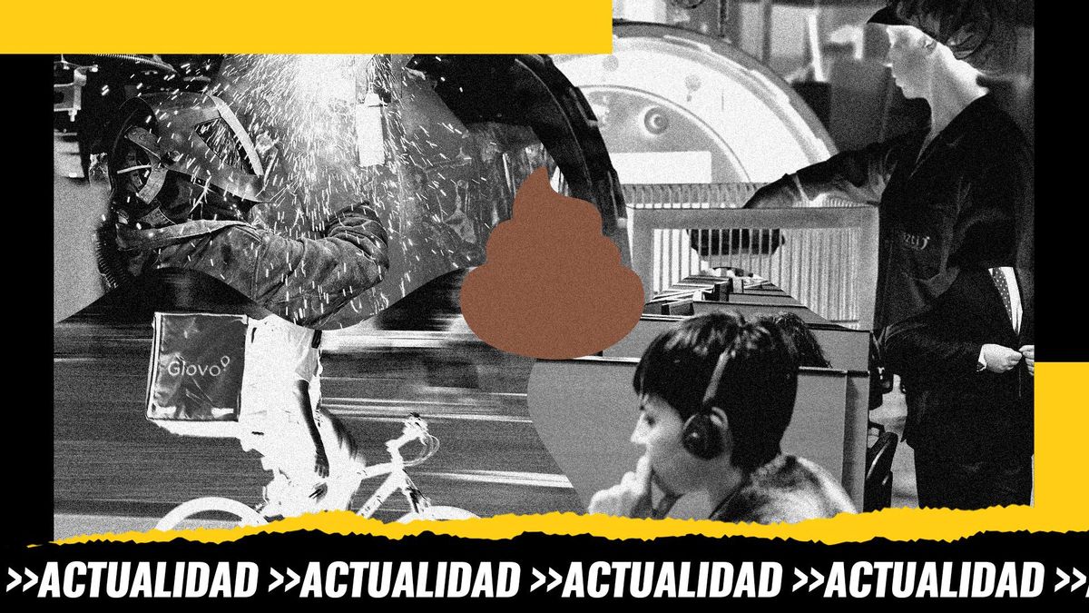 Montaje: imágenes de archivo de algunos de los sectores laborales de los que hablamos hoy