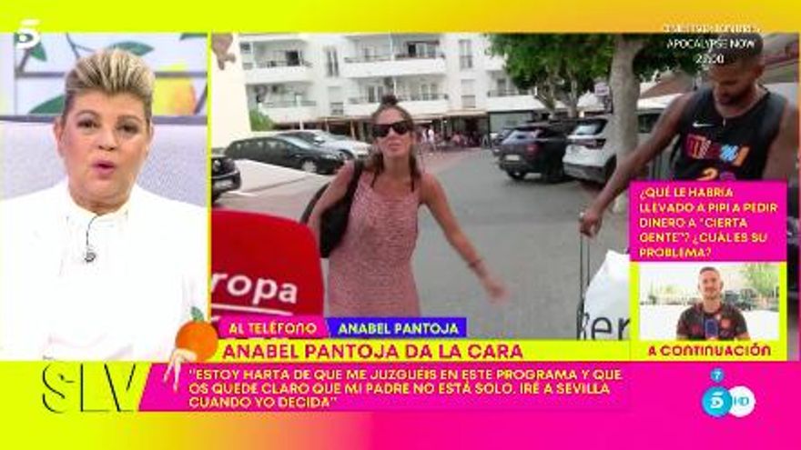 Anabel Pantoja entra a 'Sálvame' por teléfono enfurecida y rechaza volver: "Ahora estoy en otra dimensión"