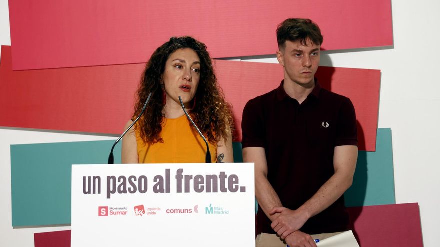 Aina Vidal y Eduardo Rubiño durante la rueda de prensa ofrecida este lunes en Madrid.