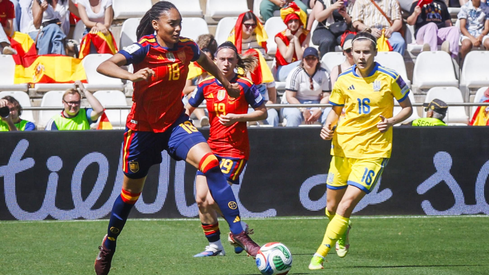 El partido de la selección femenina España - Ucrania