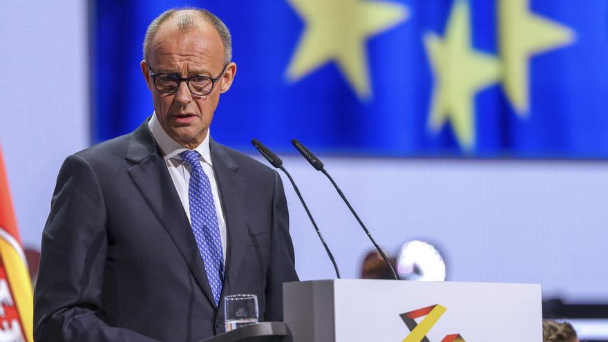 El canciller germano, Friedrich Merz.