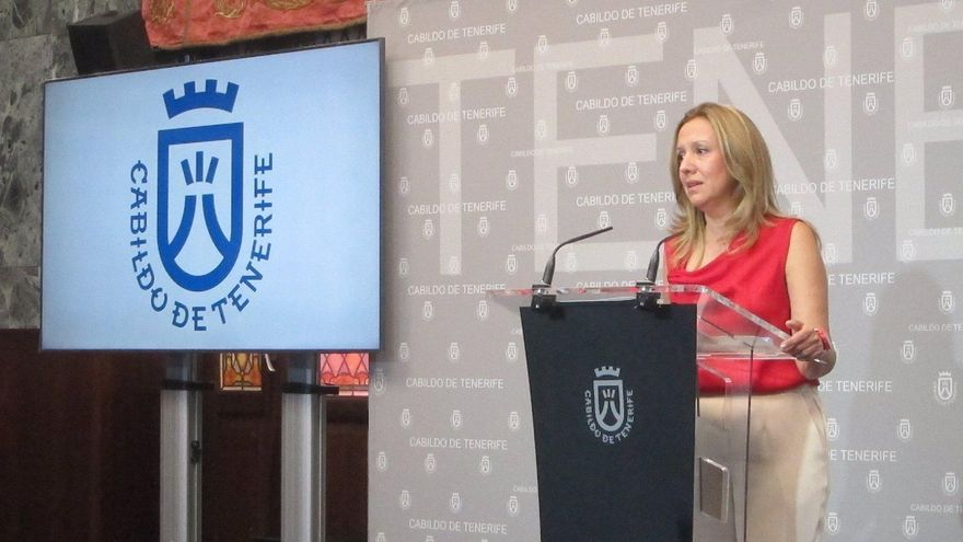 La presidenta del Cabildo de Tenerife hace balance de sus primeros 100 días: "Una parte importante de las colas se ha aliviado"