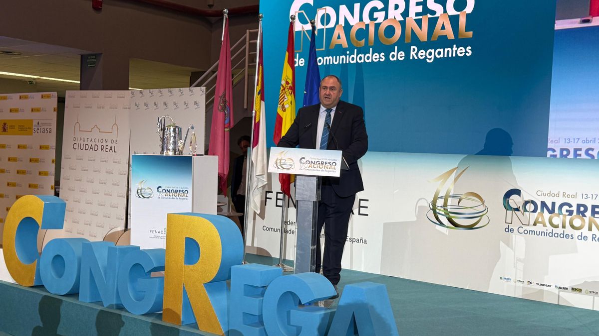 Martínez Lizán advierte que los planes hidrológicos “nos están orientando a volver al secano, algo que no vamos a consentir”