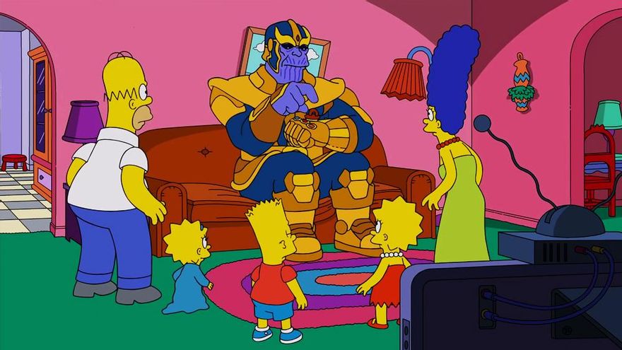 Los Simpson también sucumben ante Thanos en su último opening