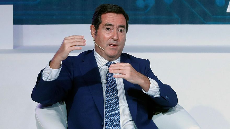 El presidente de la patronal CEOE, Antonio Garamendi