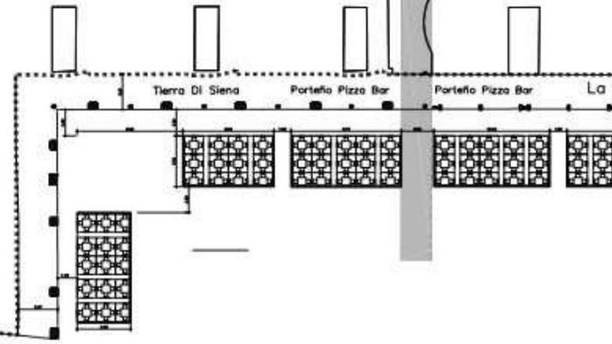Más terrazas en la nueva plaza de la Remonta autorizadas por el Ayuntamiento de Madrid