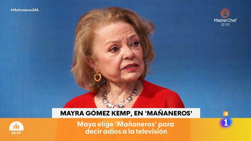 Mayra Gómez Kemp se despidió de la vida pública junto a Cantizano en TVE: "No digo 'adiós', digo 'hasta siempre'"