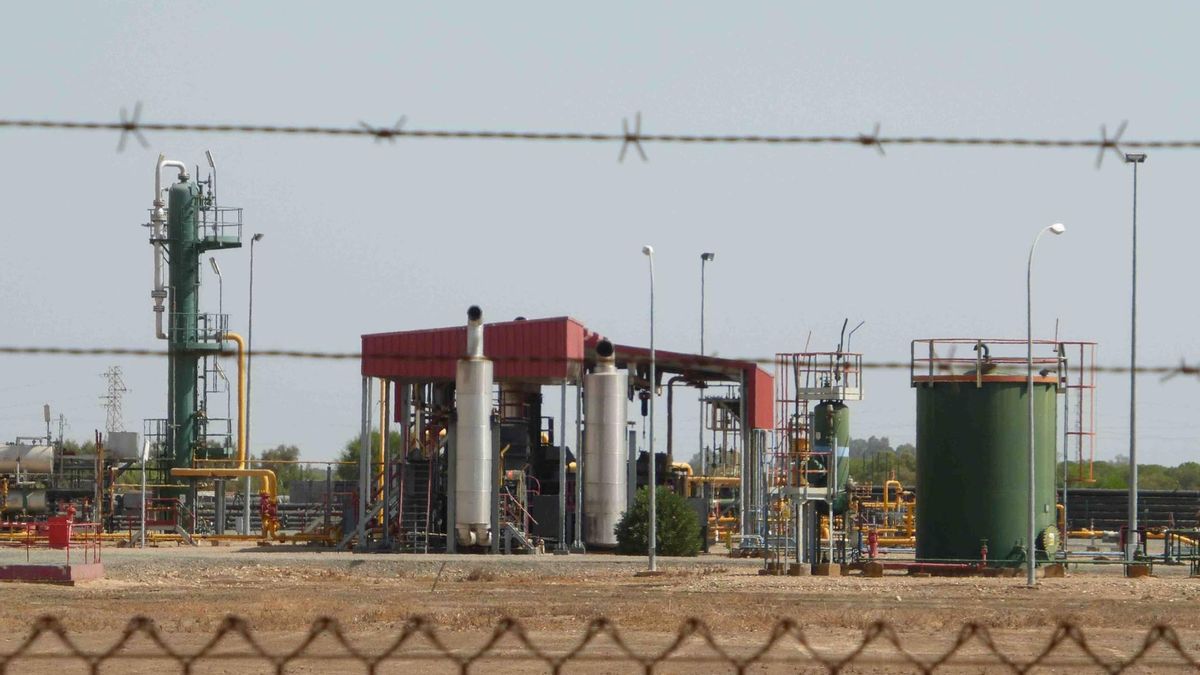 Instalaciones gasísticas en Doñana.