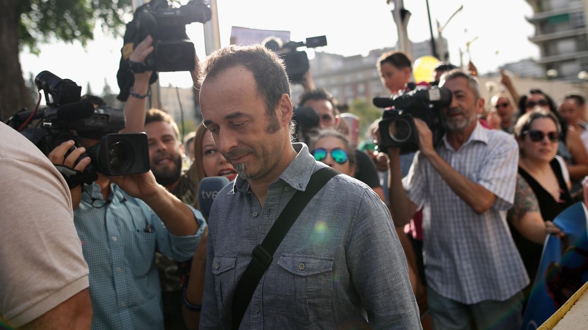 Francesco Arcuri llegando a los juzgados de Granada en una imagen de archivo.