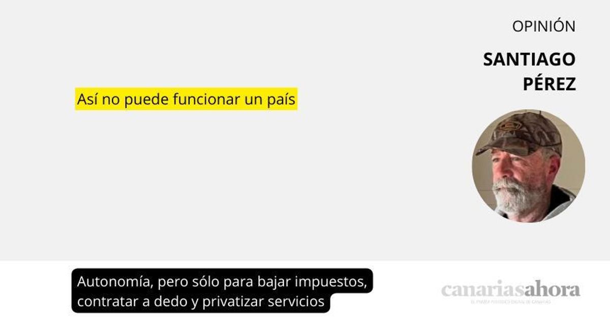 Autonomía, pero sólo para bajar impuestos, contratar a dedo y privatizar servicios