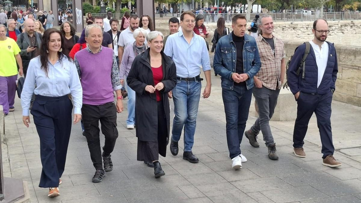Chunta, Sumar e IU sellan el acuerdo en Aragón para el 29-N a la espera de Podemos: "Tienen la mano tendida"