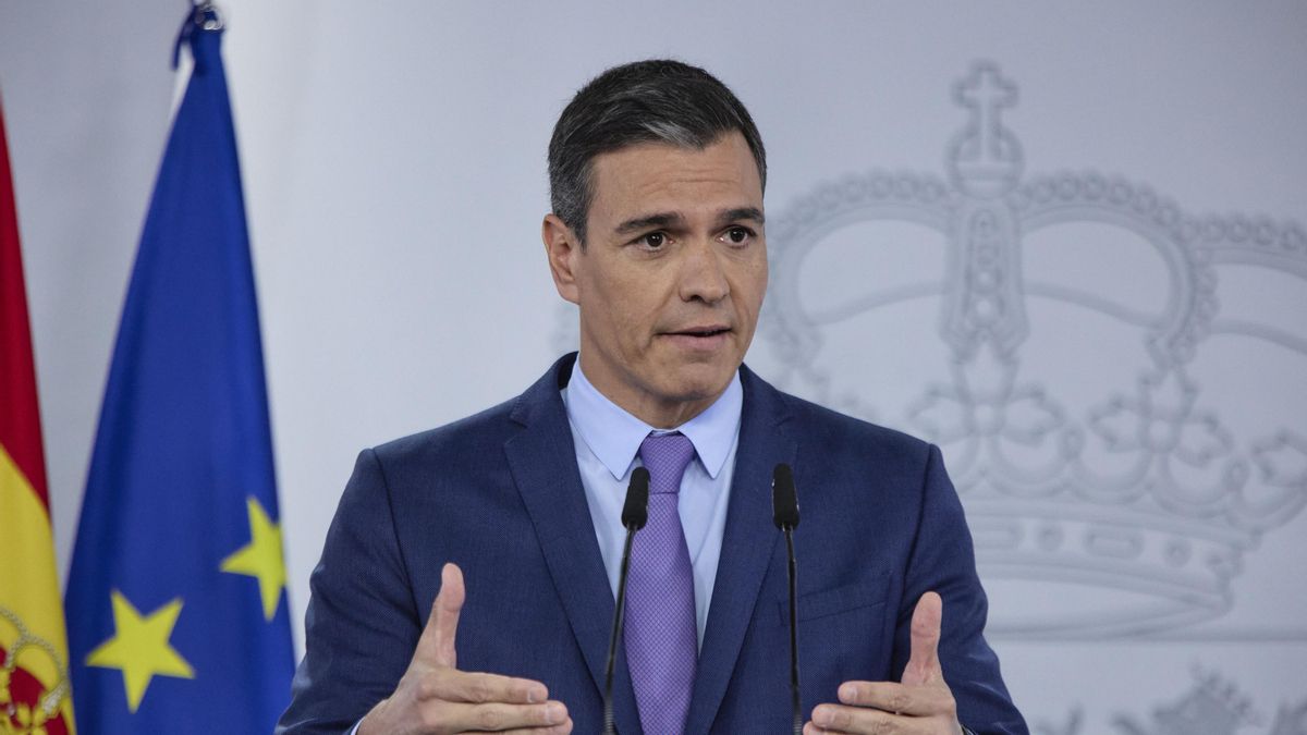 El presidente del Gobierno de España , Pedro Sánchez, comparece tras la reunión del Consejo de Ministros Extraordinario, en el Palacio de la Moncloa, a 22 de junio de 2022, en Madrid (España). El Gobierno ha anunciado la aprobación de un decreto de medida
