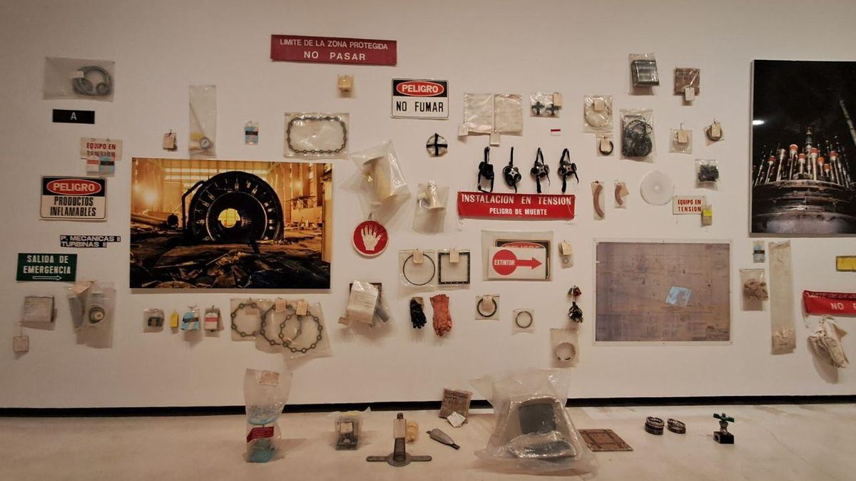 Materiales de la central nuclear de Lemoiz "rescatados" por la artista Marisa González