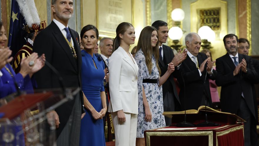Leonor solemniza la continuidad de la Corona el mismo día que se da por descontada la de Sánchez en el Gobierno