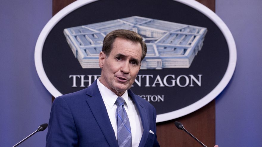 El portavoz del Departamento de Defensa de EE.UU., John Kirby, en una fotografía de archivo. EFE/Michael Reynolds