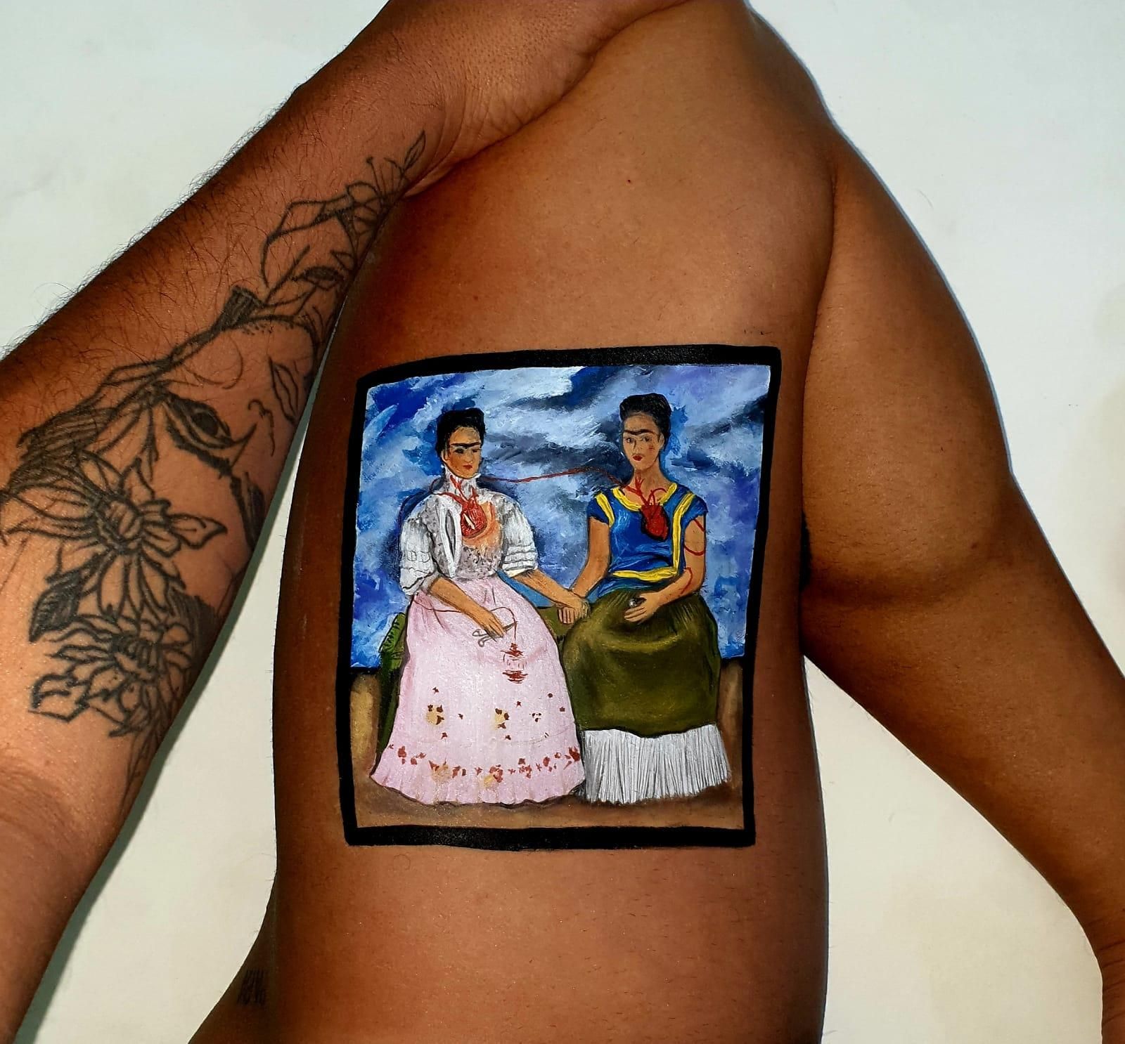 Pinturas en la piel de Nauzet Afonso.