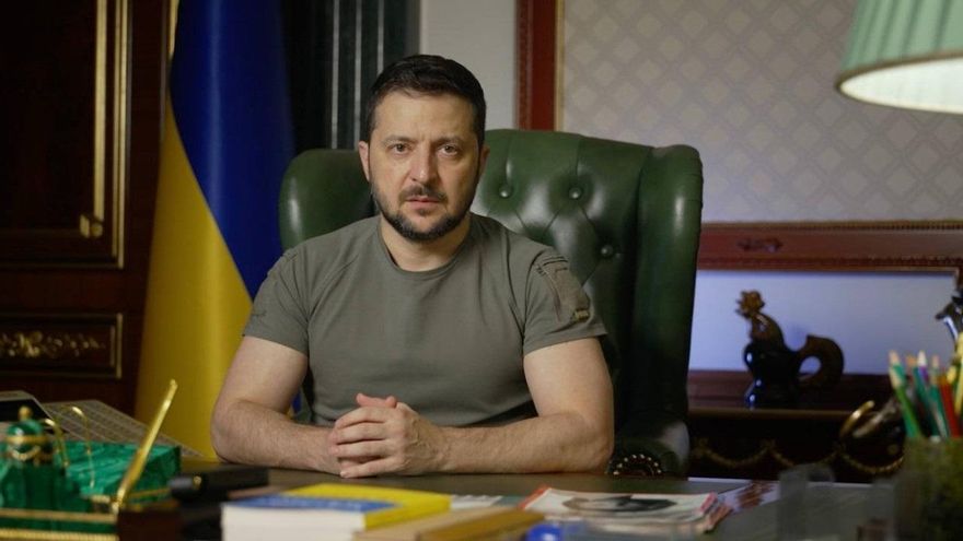 El presidente de Ucrania, Volodimir Zelenski.