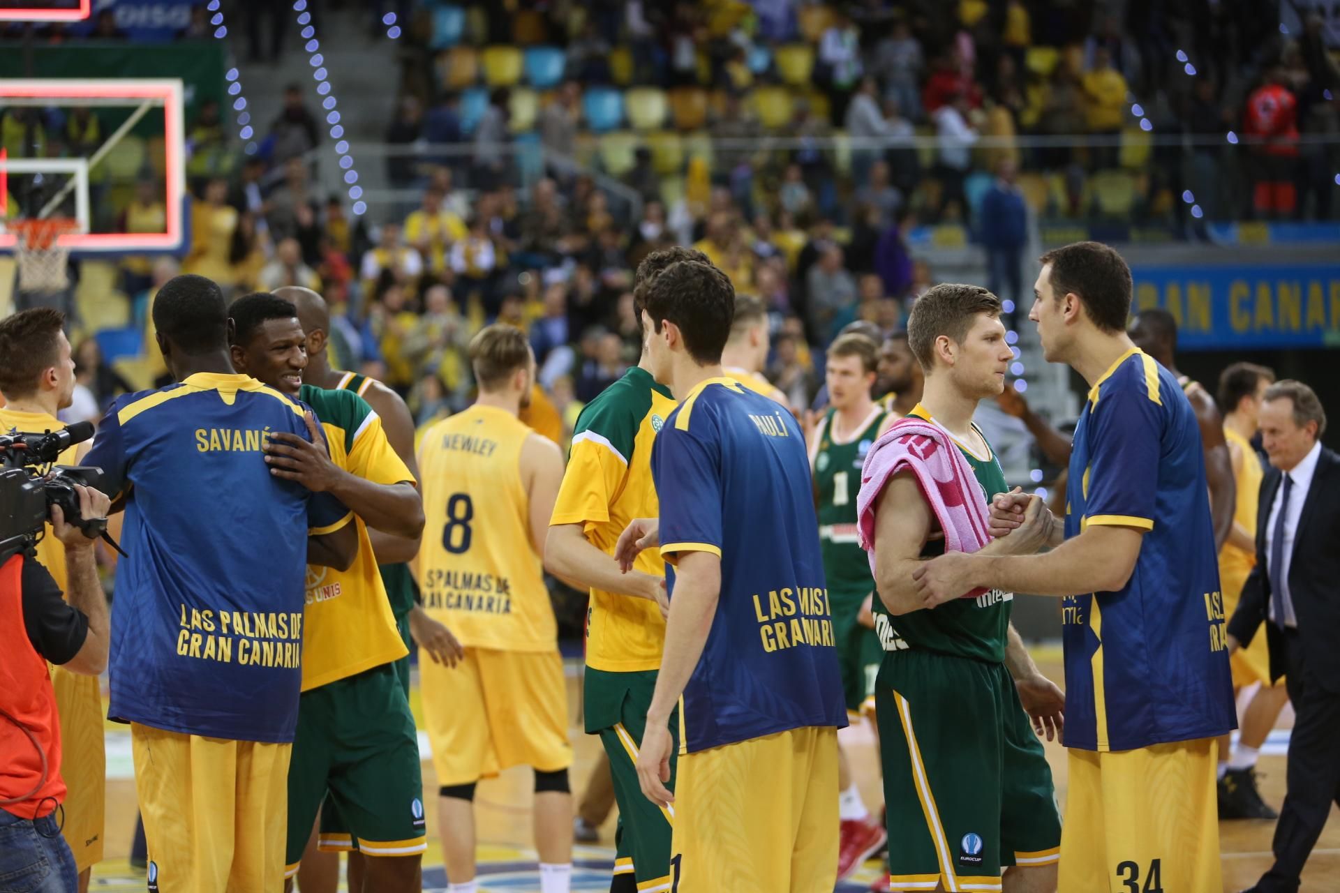 Imágenes del encuentro disputado en el Gran Canaria Arena entre el Herbalife y el Limoges. (Alejandro Ramos).