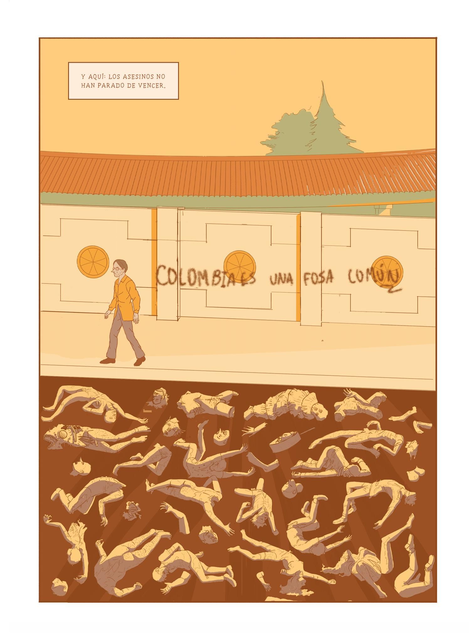Página del cómic 'Yo quiero no morir'