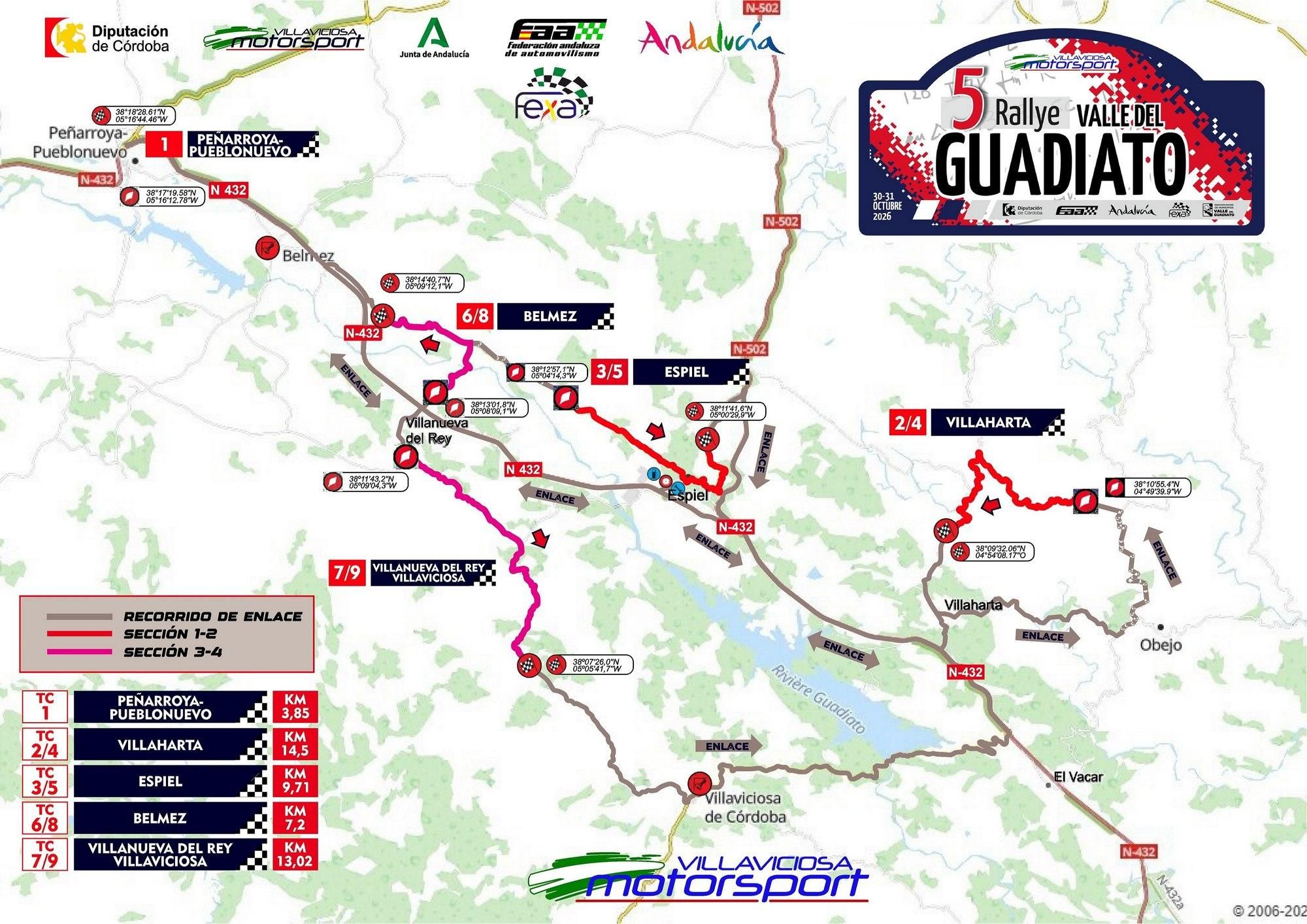Mapa general de la prueba
