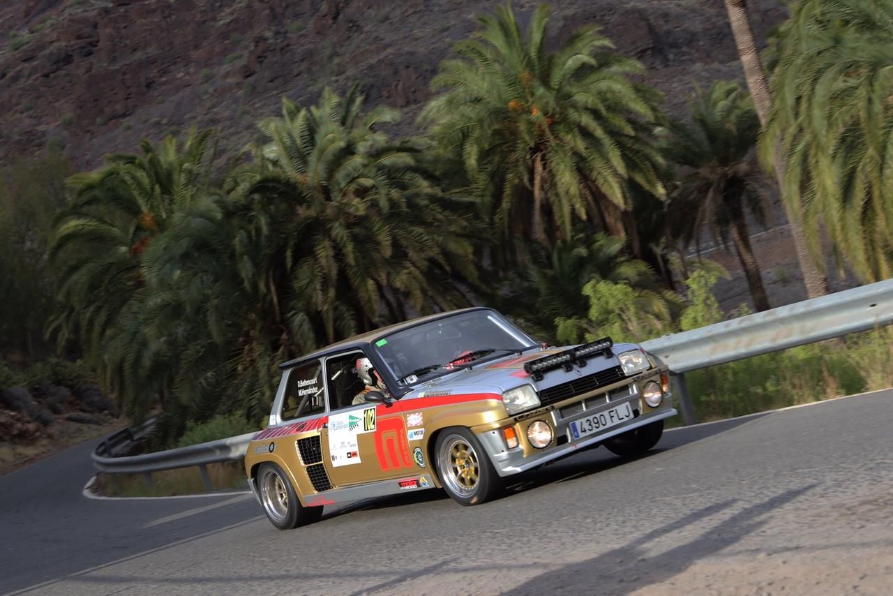 Renault 5 Turbo de Manuel Hernández y David Bethencourt en el Rally el Corte Inglés 2015. (CEDIDA)
