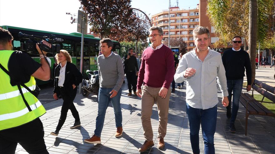 Mazón apenas ha pisado la zona cero de la dana: tan solo unos treinta actos oficiales en municipios afectados en diez meses