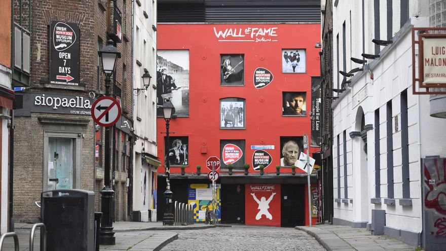 Una calle desierta de Dublin. EFE/EPA/Aidan Crawley/Archivo