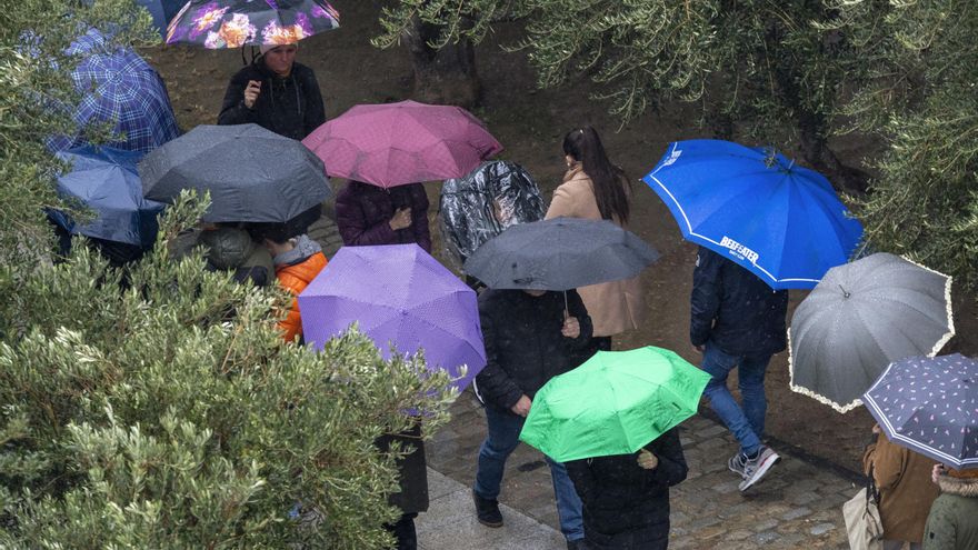 Alerta por fuertes lluvias en todo Madrid salvo en la sierra este martes