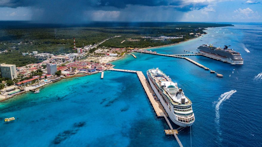 México recibió 5,6 millones de turistas en crucero en primer semestre de año, un 8,4 % más