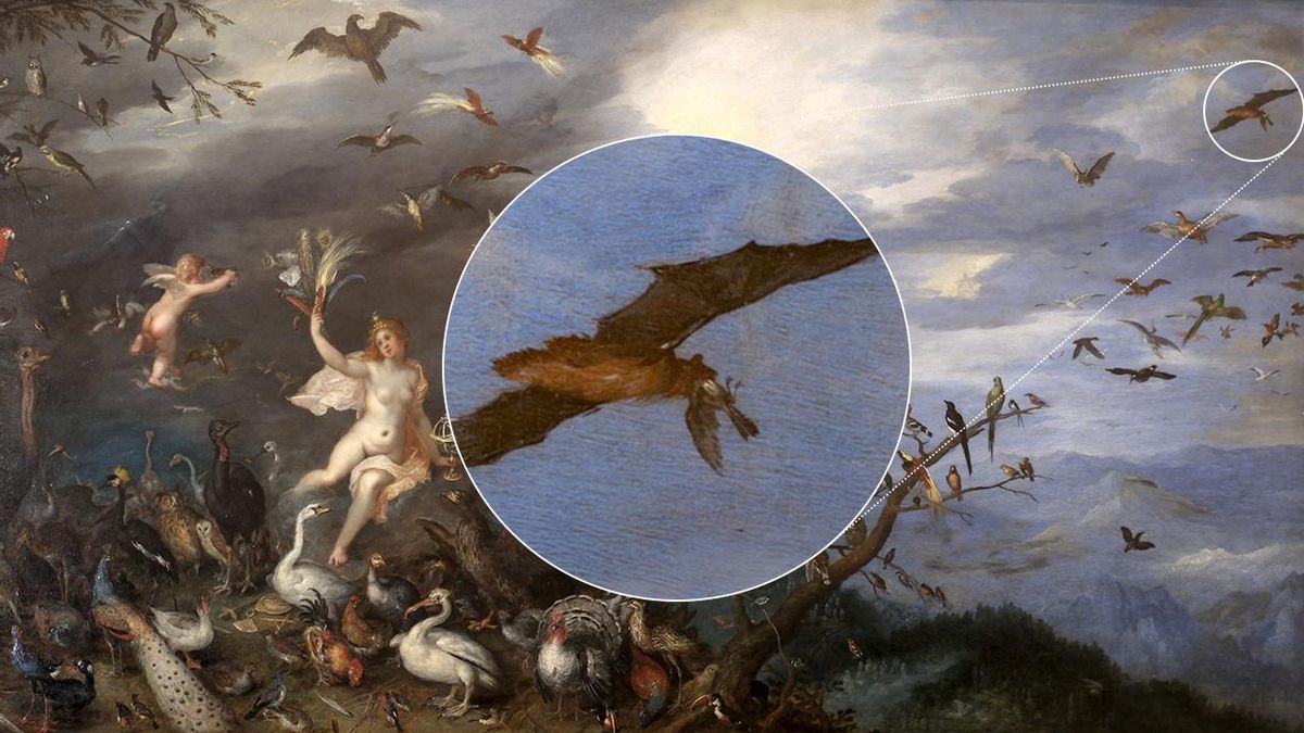 Un cuadro visionario: Brueghel se adelantó 400 años a la ciencia y pintó un murciélago 'gigante' cazando un pájaro
