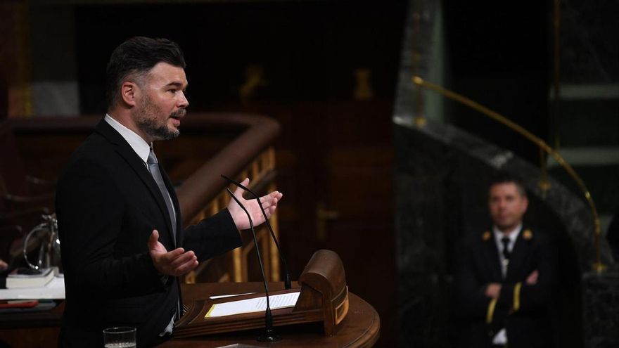 EuropaPress 6705134 portavoz erc congreso gabriel rufian interviene sesion plenaria congreso