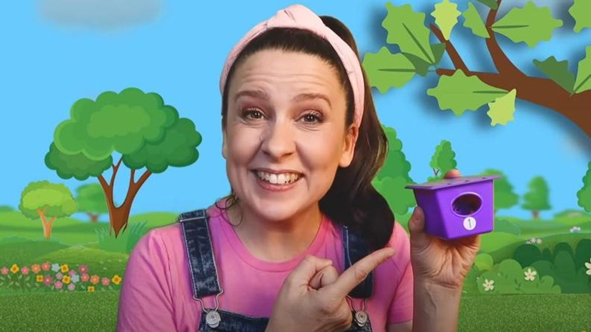 Captura de pantalla de uno de los vídeos de Ms Rachel en YouTube