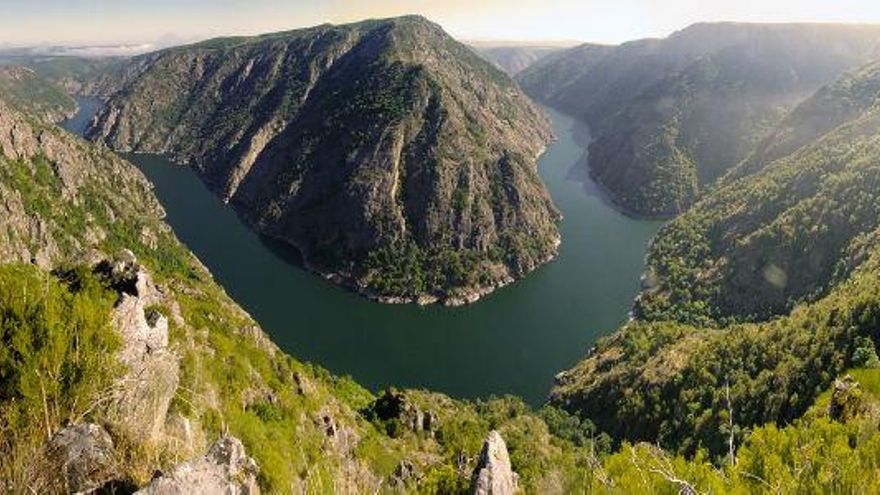 Cabo do Mondo. Uno de los meandros del Río Miño.