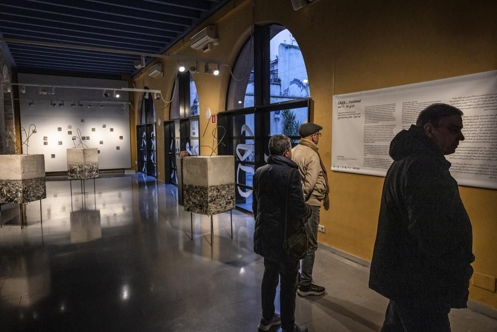 Aspecto de la exposición 'GAZA... t'estimo!' de Shareef Sarhan