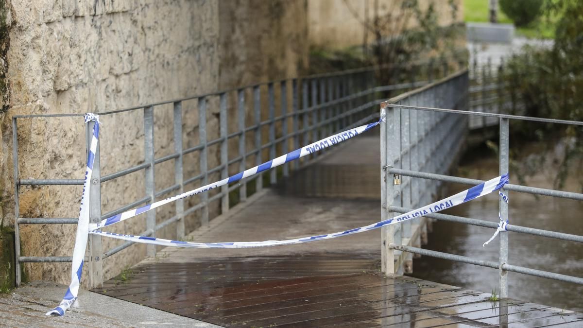 Crecida del río Guadalquivir a su paso por Córdoba