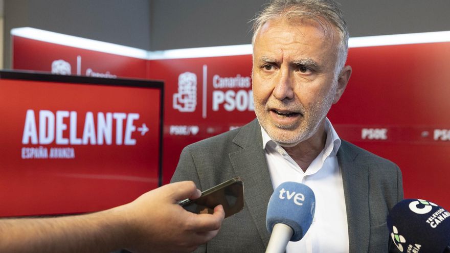 Ángel Victor Torres, tras la reunión de la Comisión Ejecutiva Regional del partido de este viernes