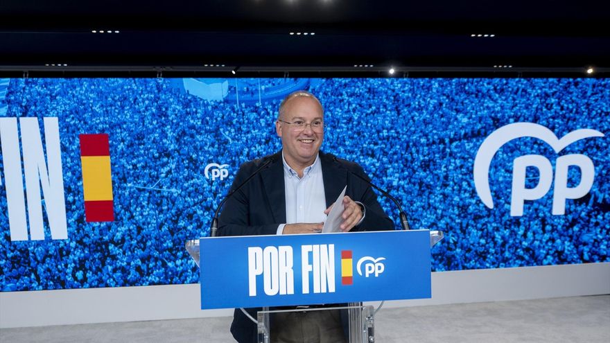 El secretario general y director de campaña del Partido Popular, Miguel Tellado, durante una rueda de prensa, en el Congreso de los Diputados, a 9 de octubre de 2026, en Madrid (España). Alberto Ortega / Europa Press