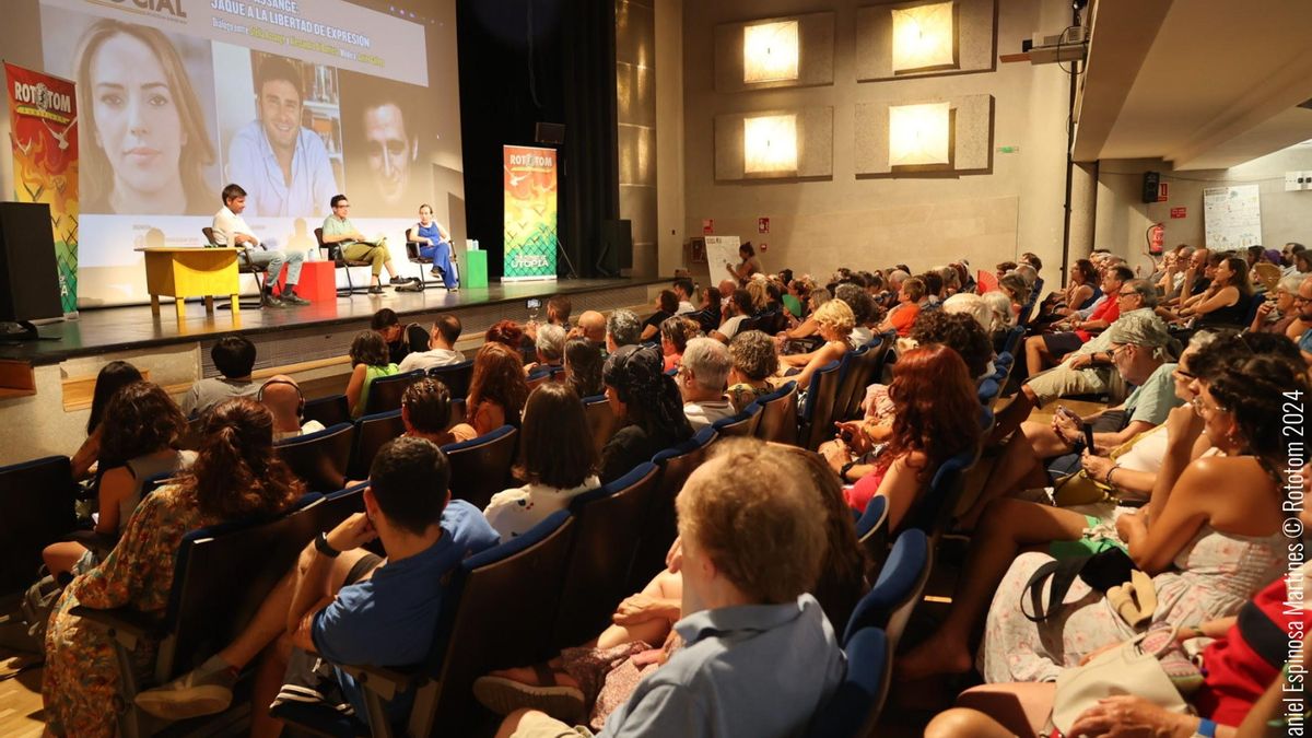 Una de las charlas del Foro Social del Rototom en 2024.