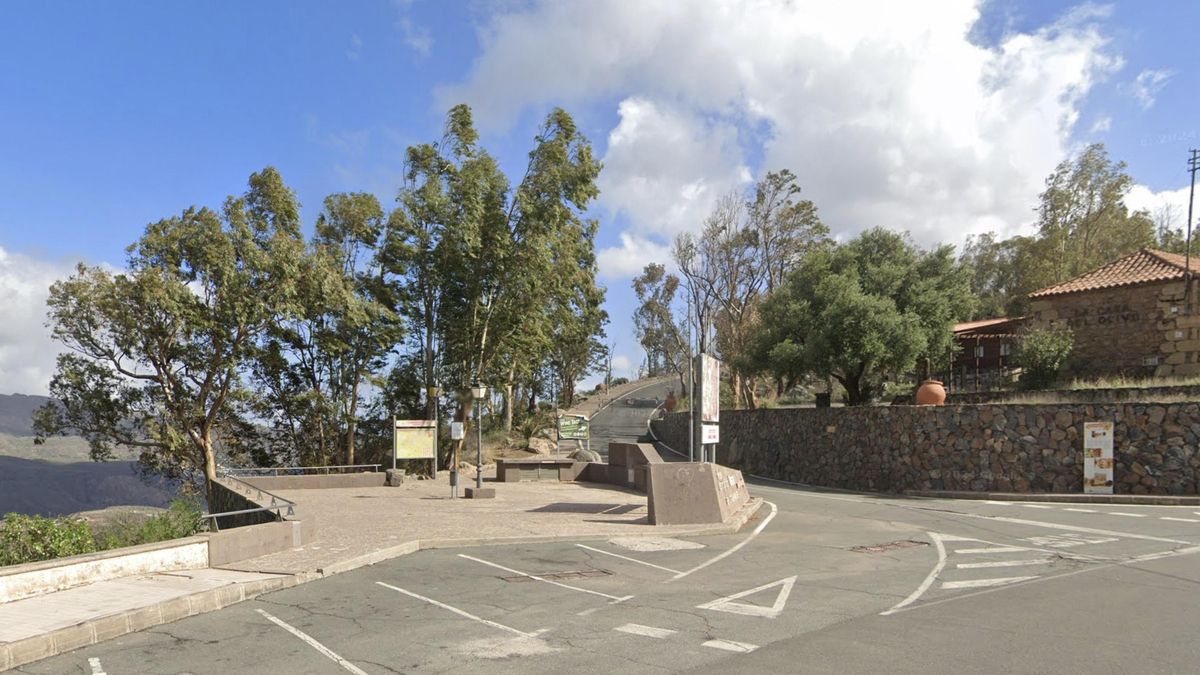 GC-603, a la altura del Mirador de Las Tirajanas.