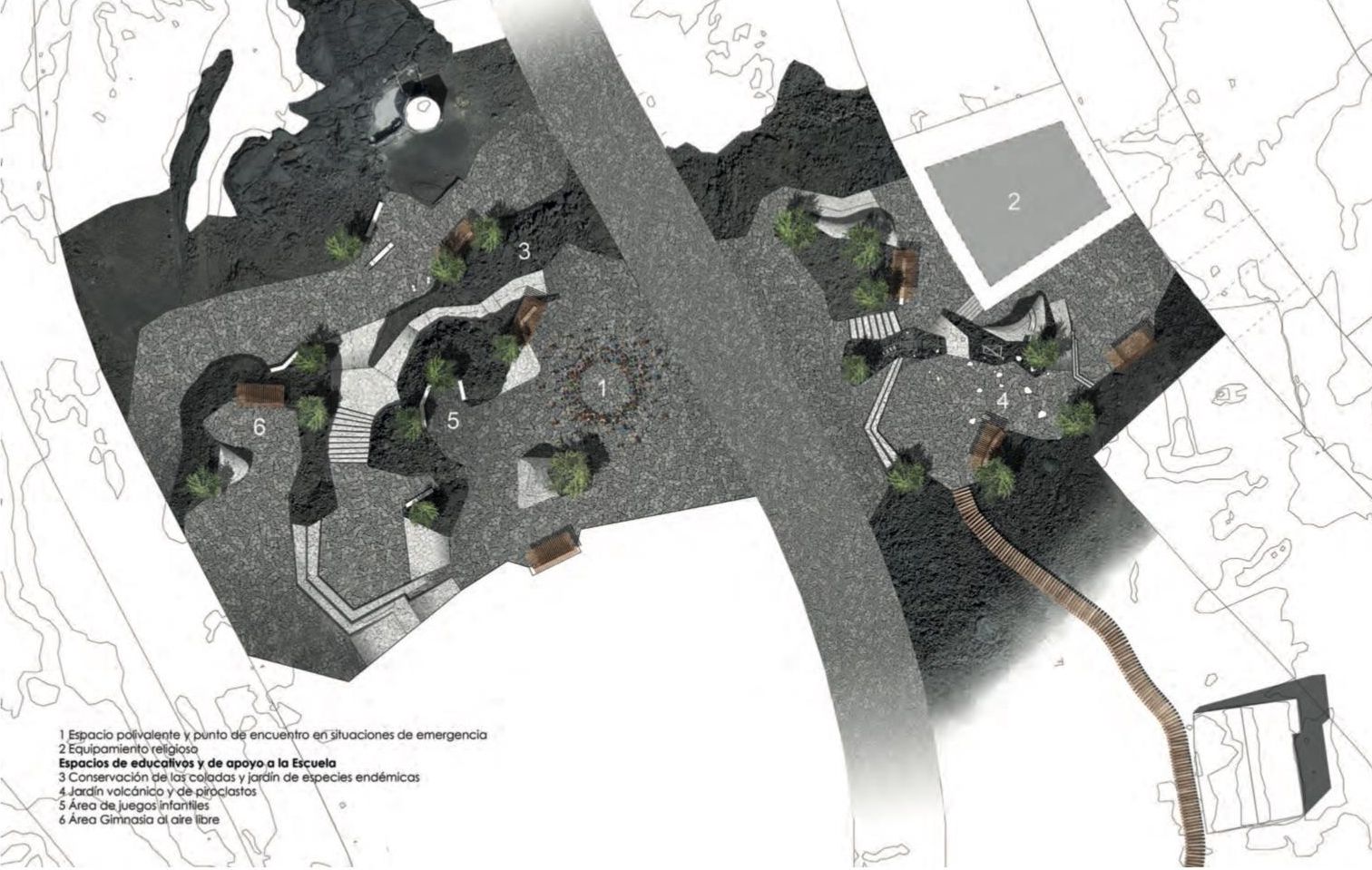 Ejemplo de un espacio libre de uso público.